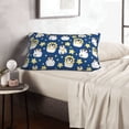 thumbnail image 5 of Plush Throw Pillow Covers, Star penguin Pillow Cases with Invisible Zipper, Breathable Microfiber Pillow Cases Standard Size for Sleeping Bedroom Sofa Living Room, 5 of 5