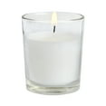 Mainstays Unscented Filled Votive Glass Candles, White, 12Pack Votive Candles
