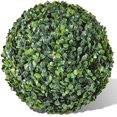 thumbnail image 2 of ZHAOCHENG Planta ArtificialDecoración De JardínBola De BojBola De Hierba Milanesa Oscura12CM, 2 of 5