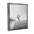 thumbnail image 4 of Stupell Industries People Diving from Boat Transportation Photography Gray Floater Framed Canvas Art Print Wall Art, 25 x 31, 4 of 10
