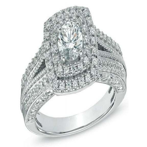 Lustrous Cheap Engagement Ring 2.00 Carat Round Cut Diamond on Gold