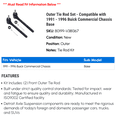 thumbnail image 2 of Outer Tie Rod Set - Compatible with 1991 - 1996 Buick Commercial Chassis Base 1992 1993 1994 1995, 2 of 2