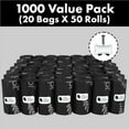 thumbnail image 2 of Gorilla Supply Dog Poop Waste Bags with Dispenser and Leash Tie 9"X13", Black, 1000 Count, 2 of 6