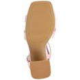 thumbnail image 6 of Journee Womens Zorana Mid Heel Platform Dress Sandals, 6 of 10