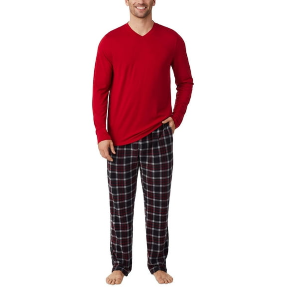 Cuddl Duds Mens Cabin Fleece 2PC Pajama Sets