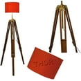 thumbnail image 2 of Industrial Royal Nautical Tripod Floor Lamp Wood for Living Room Bedrooms Adjustable Stand (Shade Not Included), 2 of 3