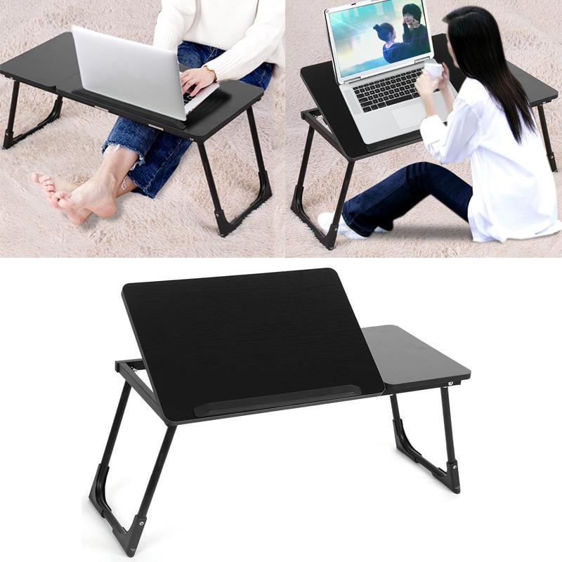 Anauto Foldable Wooden Laptop Desk Adjustable Breakfast Bed