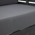 thumbnail image 4 of Michelle Acacia Wood Outdoor Club Chairs with Cushions, Dark Gray, 4 of 7