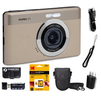 Kodak PIXPRO C1 Compact Digital Camera Brown + 32GB Memory Card +