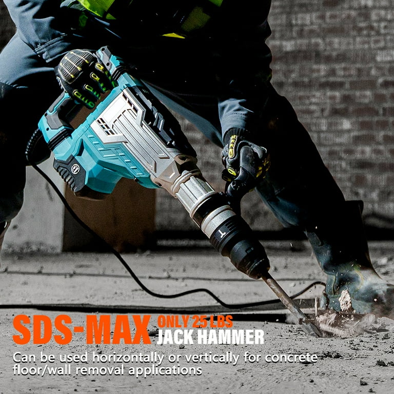 Berserker 1700W SDS-Max Demolition Jack Hammer - 25LB Heavy