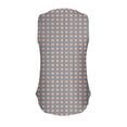 thumbnail image 4 of Women's Summer Casual Fashion Printed Loose Round Neck Sleeveless Tops Khaki,M, 4 of 5