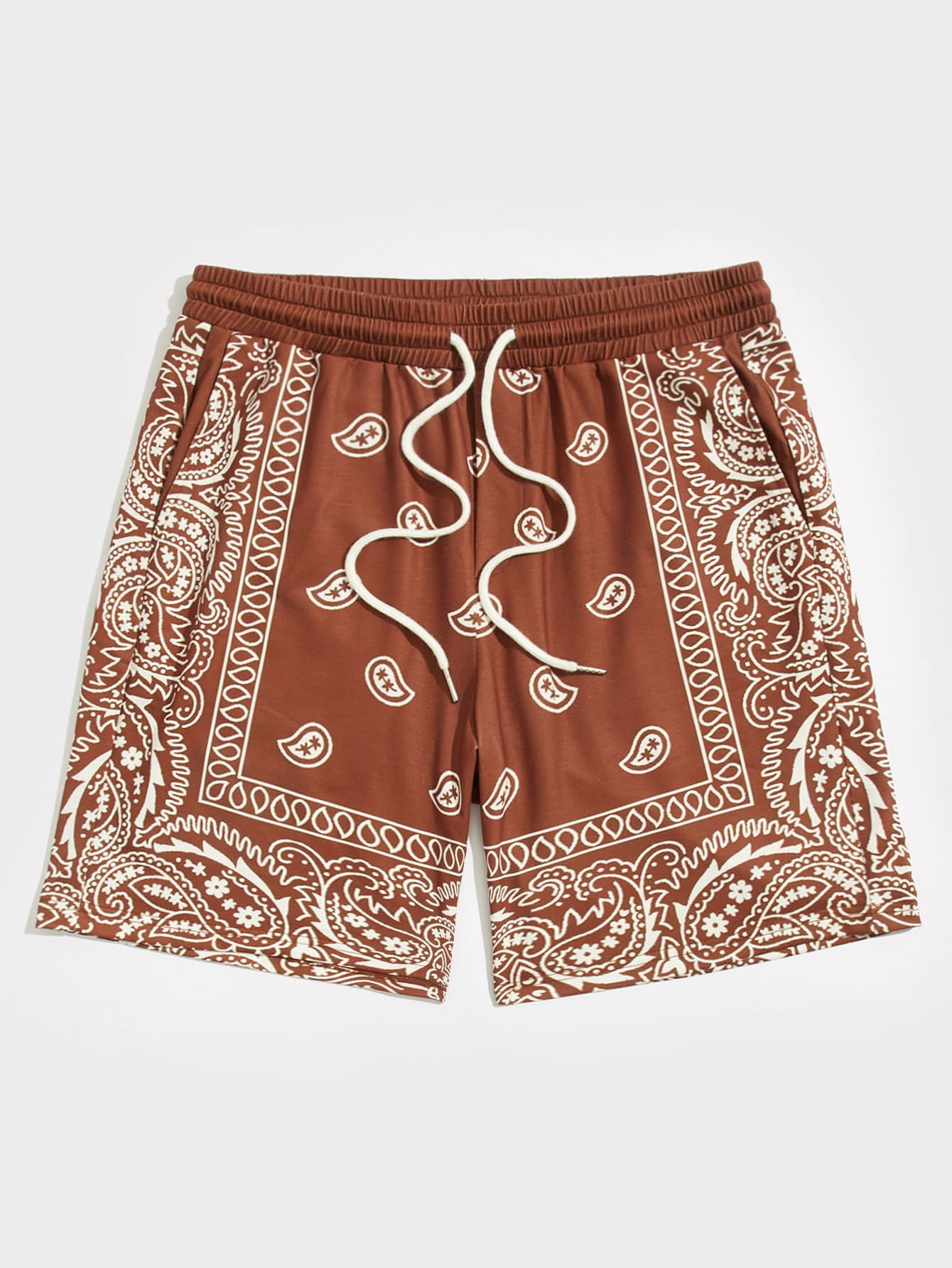 Multicolor Vacation Men Paisley Floral 
