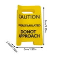 thumbnail image 5 of 1 Pc Caution Overstimulated Desk Sign, Funny Prank Gift Office Desk Decor, 3D Printed Overstimulated Do not Approach Warning Signs, Humor Desktop Decoration White Elephant Gifts(B), 5 of 7
