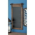 thumbnail image 1 of Deco 79 84252 Rectangular Wood and Metal Chalkboard, 16x2x28, Brown/Black, 1 of 4