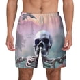 thumbnail image 2 of Goofa Mist Sunflower Skull Printed Men's Swim Trunks Board Shorts Quick Dry Mens Swimming Trunks with Compression Liner,Breathable Fit Hawaii Beach Shorts-XX-Large, 2 of 9
