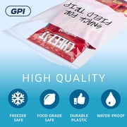 GPI 2” x 3” Heavy Duty Ziplock Bag 2 Mil Clear Resealable Bags with Write-On Block for Labels,100-Pack