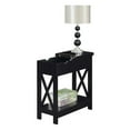 thumbnail image 2 of Oxford Flip Top End Table with Charging Station in Black Wood Finish, 2 of 4