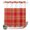 Red, Orange, Gold, variant on No Hook Shower Curtain, Buffalo Plaid Shower Curtains for Bathroom with See Through Top Window, Amber Orange Farmhouse Gingham Striped Waterproof & Washable Bath Curtain Standard 72"x72"