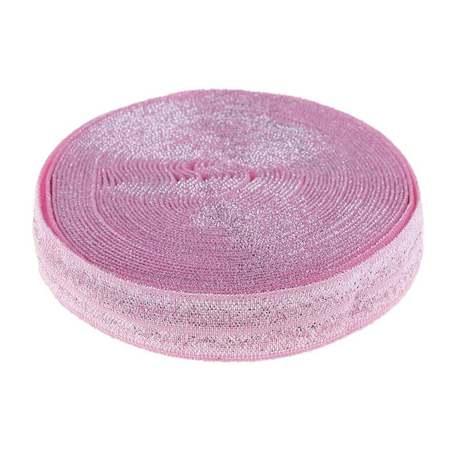 Banda Elástica para Ropa Personalizada y Artesanía DIY Hogar , 1.5cm en o - Rosado SM SunniMix Pliegue sobre la banda elástica de costura