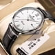 thumbnail image 2 of Reloj De Cuarzo Cuero Genuino Calendario Impermeable Hombres Correa Negro, 2 of 5