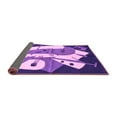 thumbnail image 2 of Ahgly Company Indoor Rectangle Abstract Purple Modern Area Rugs, 7' x 10', 2 of 4