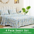 thumbnail image 2 of Gogreen 4PC Full Sheet Set Deep Pocket Fit 14", Breathable Microfiber Soft Full Sheet Set Warm Sheets, Luxury Hotel Style Home Decor Full Bed Sheet Set, Gift for Women, Men (Little Car, Full), 2 of 8