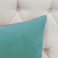 thumbnail image 2 of Home Soft Things Decorative Throw Pillow Covers, Soft Velvety Modern Double-Sided Designs, Pillow Inserts Not Included, Set of 4, 20x20 inch, Aqua, 2 of 5