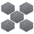 thumbnail image 1 of Furnish My Place Crocodile Light Grey Area Rug, Animal Print Area Rug, Pet-Friendly Rug, Baby Nursery Mat, Indoor Rug, Perfect for Living Room, Playroom, 3' Hexagon - Set of 5, 1 of 5