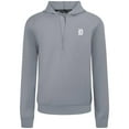 thumbnail image 2 of Men's Levelwear  Gray Detroit Tigers Technic Insignia Quarter-Zip Hoodie, 2 of 3