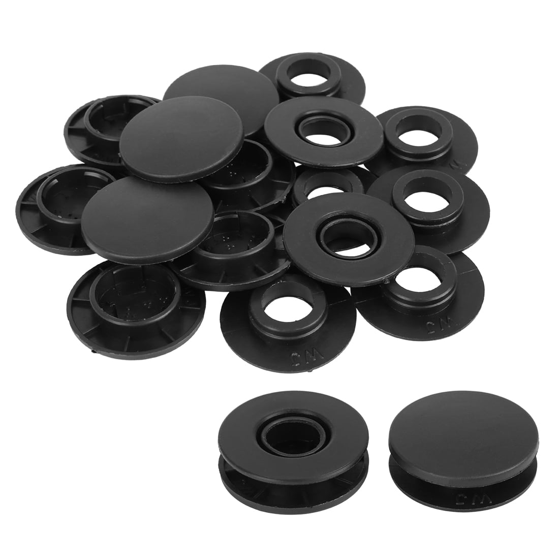 Car Floor Mat Clips 10 Sets Black 1.48 Inch for Mercedes GLK SLK ML RS