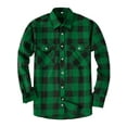 thumbnail image 2 of HAOMEILI Men's Button Down Regular Fit Long Sleeve Plaid Flannel Casual Shirts, 2 of 6