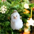 thumbnail image 5 of MXTPOV Exquisite Christmas Decorations for Christmas Tree, Plush Santa Claus Ornaments Hanging for Backpack Party Car Home Decor, White, 5 of 6