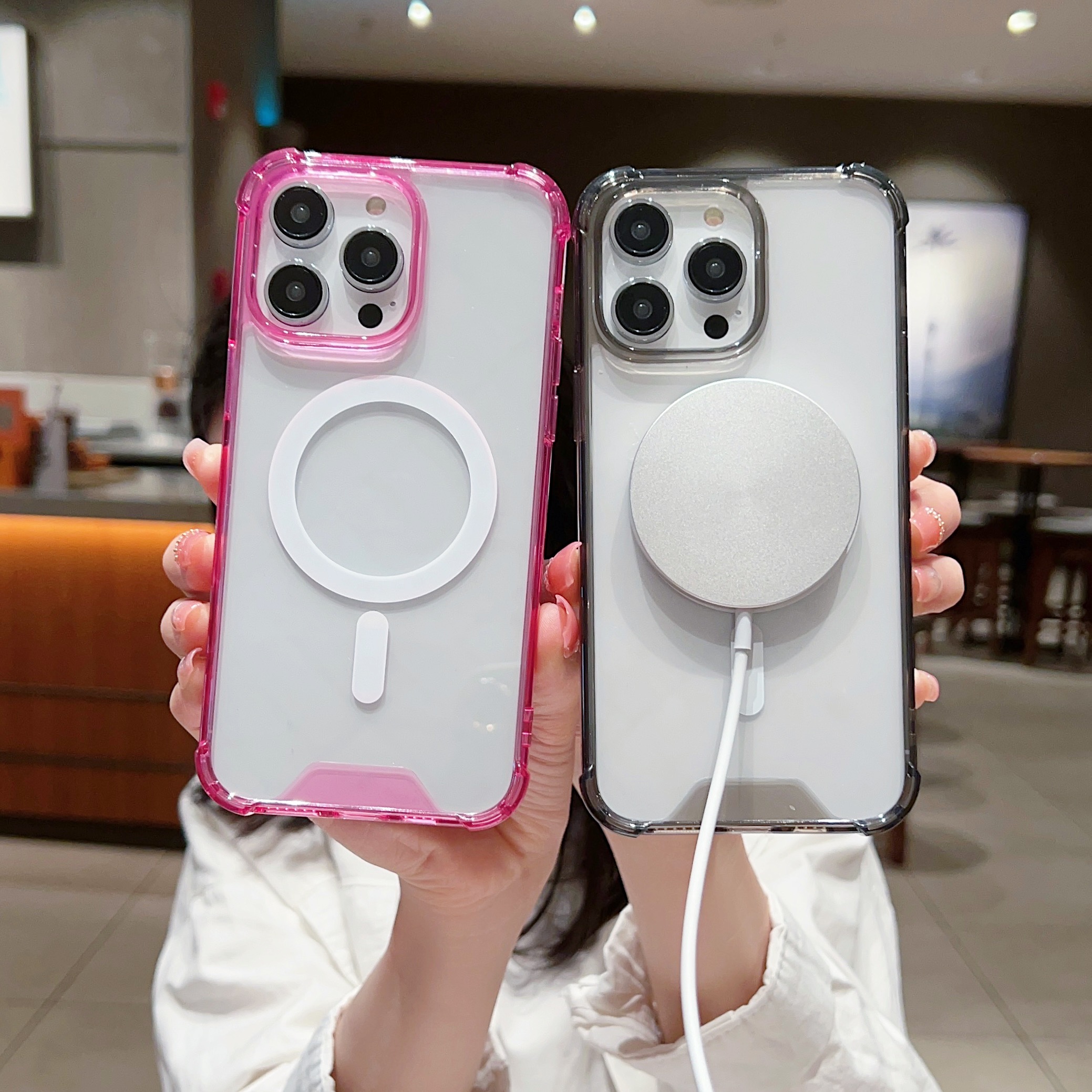 Slim MagSafe Compatible TPU Case For IPhone 14 Pro Max, 13, 12, 11 – Shockproof Silicone Back Cover