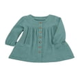 thumbnail image 1 of AMERTEER Enfant en Bas Âge Fille Coton Lin Princesse Robe Tutu Robe Partie Vêtements Robes, 1 of 4