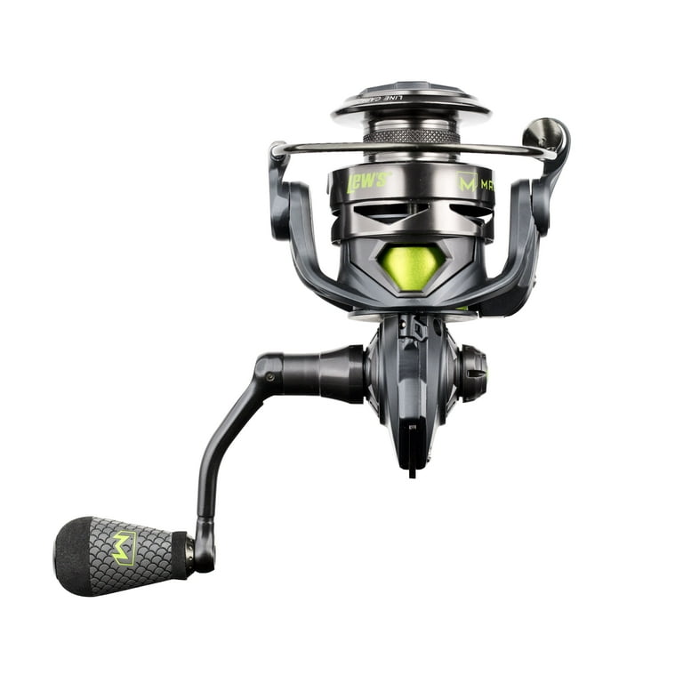 Lew's Mach 2, Size 300, Spinning Reel, Black/Green - Walmart.com