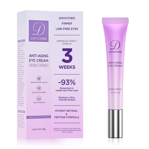 Crema para Contorno de Ojos Doracome con Retinol Antiedad para Ojeras 30 g