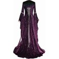 thumbnail image 4 of Renaissance Costume Women Corset Dress Medieval Maxi Dresses, Ren Faire Dress for Halloween and Cosplay, 4 of 5
