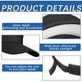 thumbnail image 3 of HUGFEGWE Adjustable Sports Sun Visor Unisex UV Protection Sun Hat Cap for Beach Pool Golf Tennis AZ824-17861, 3 of 7