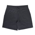 thumbnail image 4 of Sofra Women's Cotton Pajama Lounge Running Shorts with Pockets Pack of 2 Heather Charcoal, 4 of 4