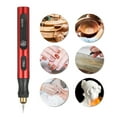 thumbnail image 3 of Mini Outil Rotatif Sans Fil 3 Vitesses 5 V Rechargeable, Trousse d'Outils Rotatifs avec 4 Mèches de Meulage USB, 3 of 8