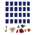 thumbnail image 1 of Decoración navideña, 24 piezas Calendario de Adviento navideño Bolsa con cordón navideño Bolsa de cuenta regresiva navideña Tecnología avanzada, 1 of 8
