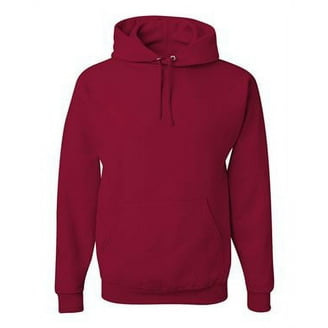 Jerzees Men's NuBlend Hooded Pullover Sweatshirt - Chocolate, Large, 50/50 Cotton Polyester 4 thumbnail image