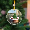 thumbnail image 4 of Hermosos letreros navideños de resina con temática navideña con imágenes elegantes y decoraciones festivas que son ideales para agregar calidez y alegría a su estilo de decoración navideña. Akmoler, 4 of 8