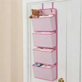 Nursery Fabric Over Door Hanging Closet Storage Organizer For