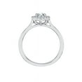 thumbnail image 2 of Diamond Halo Engagement Ring in Sterling Silver (2/3 cttw) (I-Color, SI3-I1 Clarity), 2 of 3