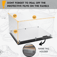 thumbnail image 3 of DECOMIL - Shoe Display Case, Acrylic Showcase Box, 2 Shoes Display, Mirrored Floor, up to number 16, 3 of 7