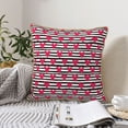 thumbnail image 6 of Fotbe Hearts And Lines Pattern Velvet Decorative Throw Pillow Covers with Elegant Piping, Soft Plush Cushion Cover for Sofa, Bed, Car, Office-20"x20", 6 of 8