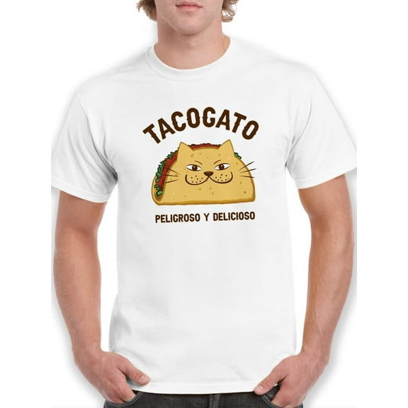 Tacogato Cat Taco T-Shirt Men -Smartprints Designs, Male Small