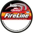 thumbnail image 3 of The Beadsmith Fireline by Berkley - Micro-Fused Braided Thread - 10lb. Test, .008"/.20mm Diameter, 50 Yard Spool, Crystal Color - Super Strong Stringing Material for Jewelry Making and Bead Weaving, 3 of 8