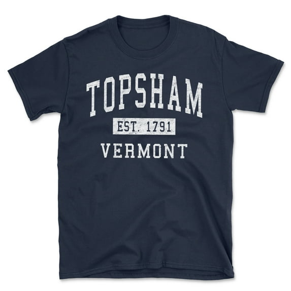 Topsham Vermont Classic Established Men's Cotton T-Shirt